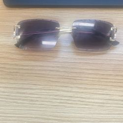 Cartier Glasses Purple Tint 
