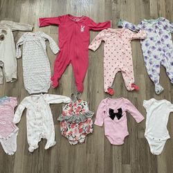 A Lot Of Baby Girl Clothes