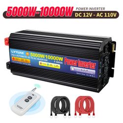 LVYUAN 5000W Power Inverter DC 12V to AC 110V