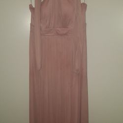 Pink long dress