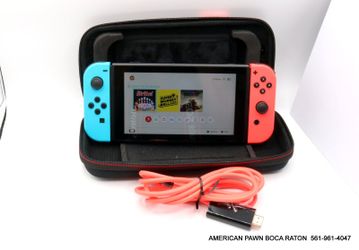 Nintendo Switch Console HAC-001(01) Red/Blue Joy Con Dock cable Case No charger, no Games 