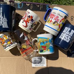 Disney mugs cups mix LOT