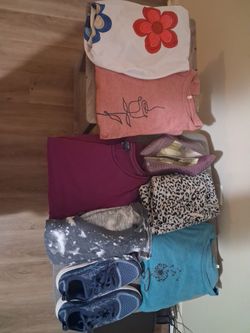 Women's  colorful top, both long a and short sleeves