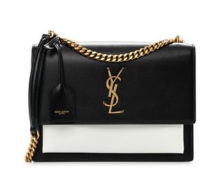 Calfskin Bi-Color Medium Monogram Sunset Black Pearl White