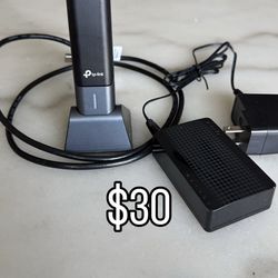 TP-Link WiFi 6E USB Adapter (AXE5400) and switch