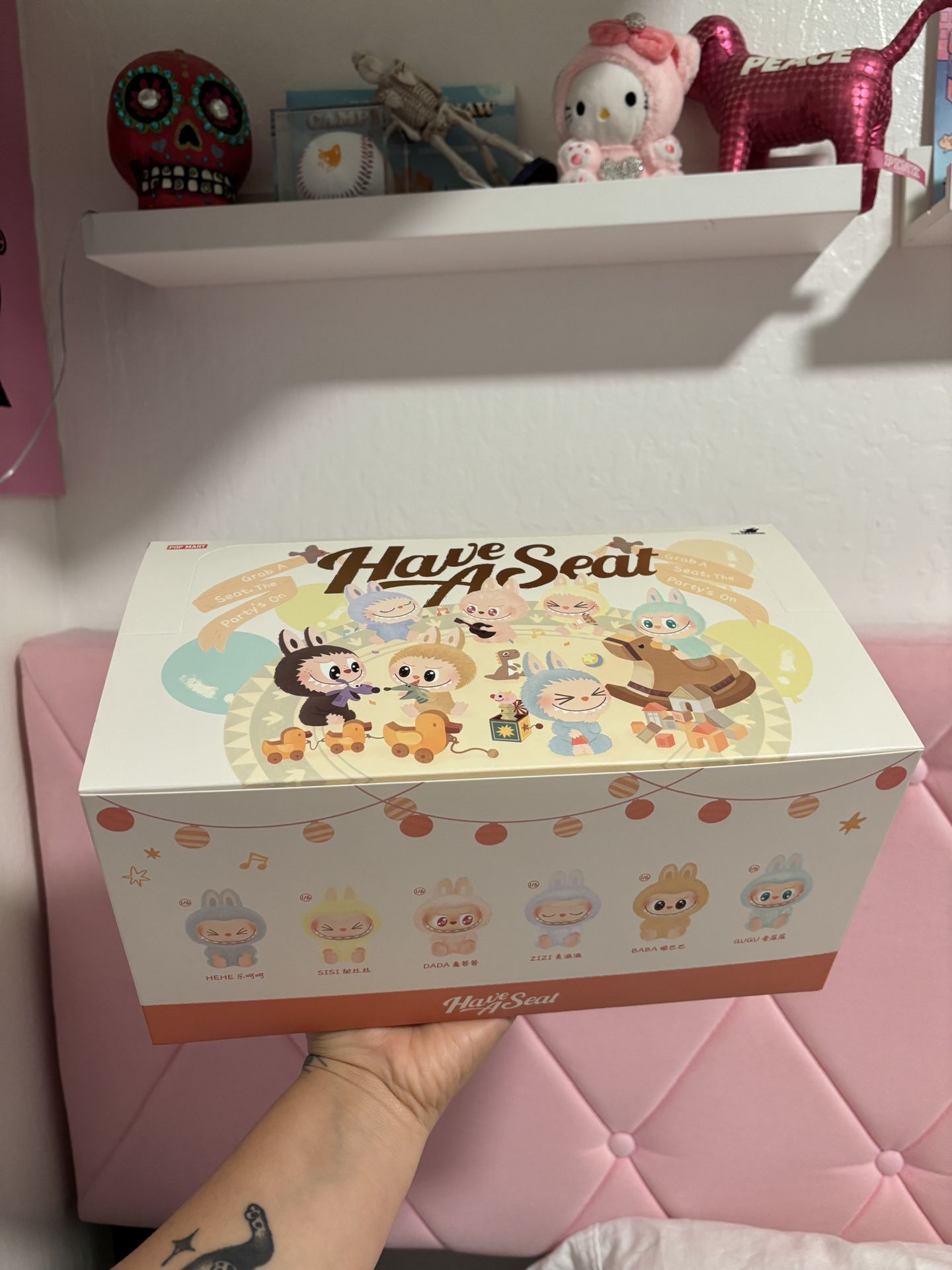 Labubu Have A Seat Plush Blind Boxes ALL COLORS AVAILABLE