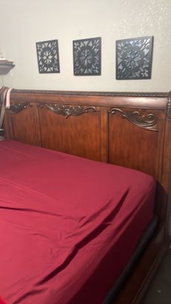 King size bed really solid wood
