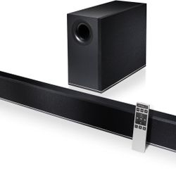 Vizio sound bar with wireless subwoofer