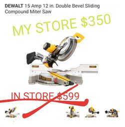 BRAND NEW 12IN 15 AMP DOUBLE BEVEL SLIDING COMPOUND MITER SAW
