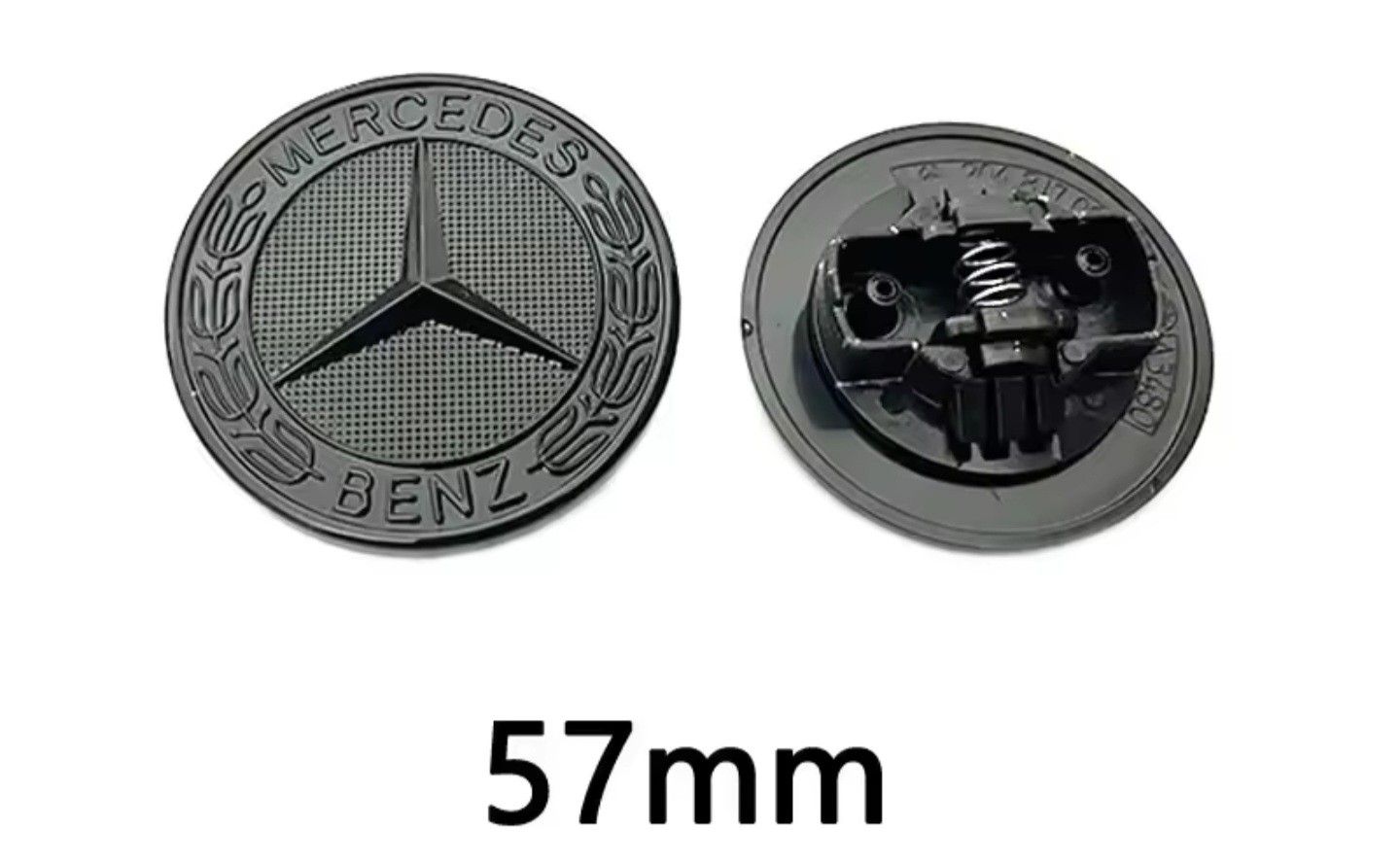 57mm Flat Mercedes hood ornament emblem badge. Larger sold separately $50 SHIPPING AVAILABLE