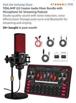 TENLAMP new G3 audio mixer, soundboard W mic