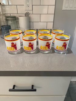 8 Vintage short ASU Arizona State University From the 1980’s from Mobil Gas Station - great for tailgating with the Old Sparky on it