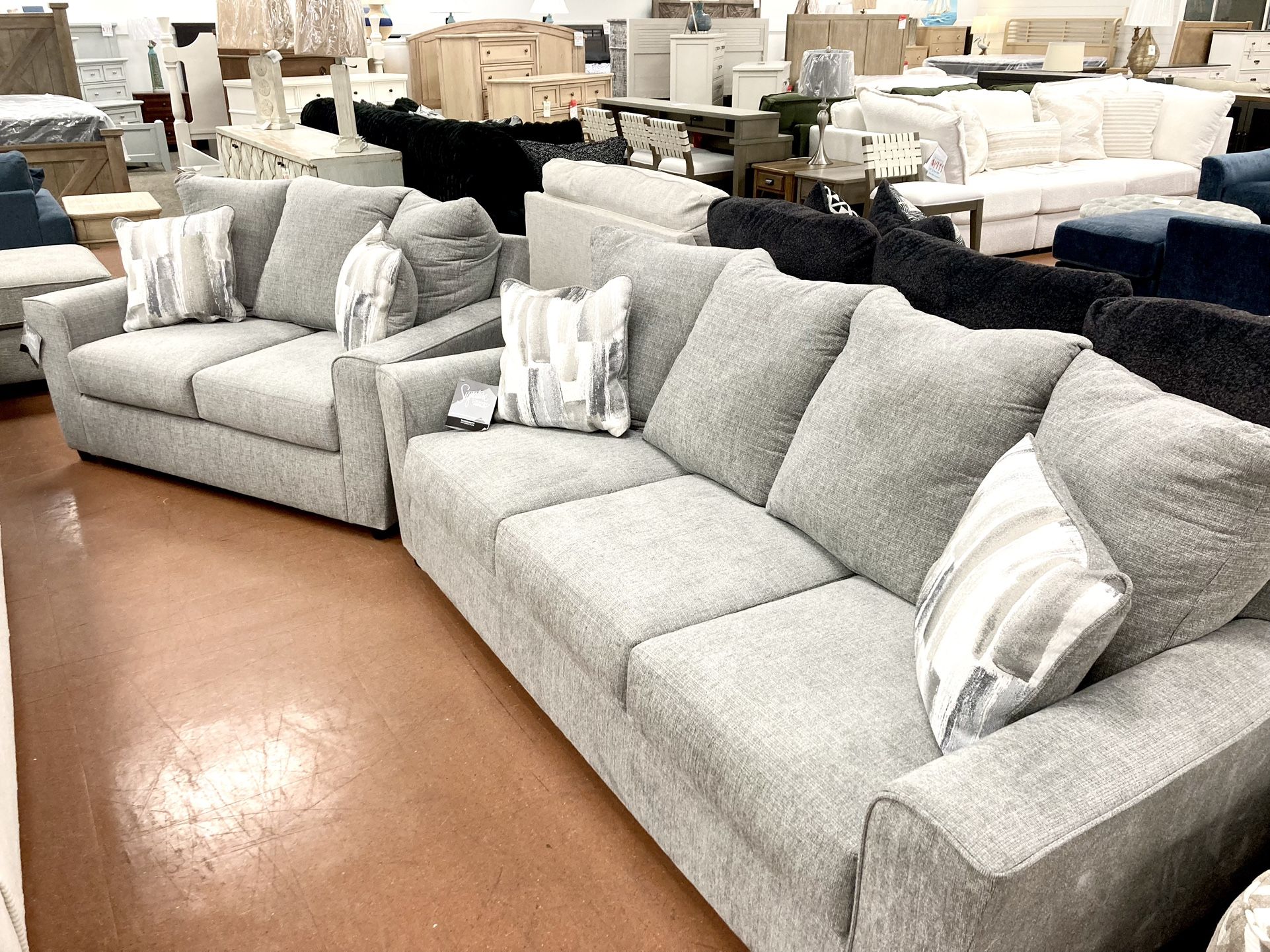 New 86” Sofa & Loveseat — LAST SET