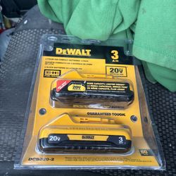 Dewalt 3 Amp Battery’s 2 Ct. New In Package 