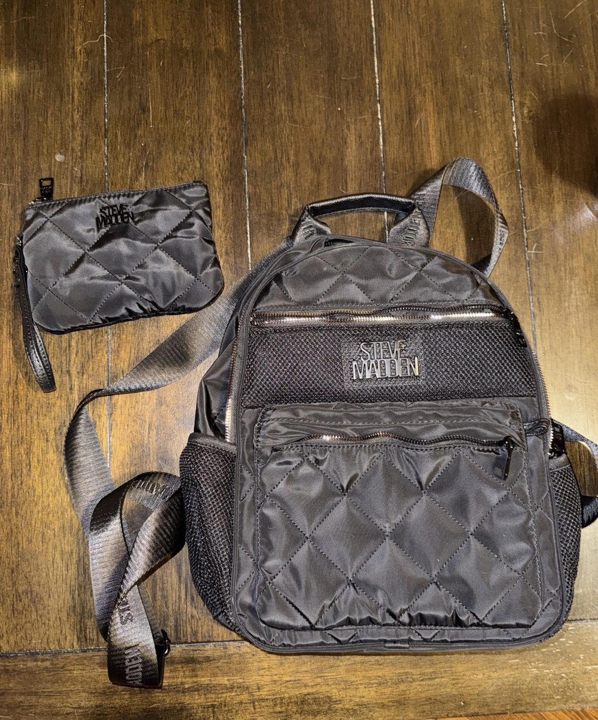 Steven Madden Mini Backpack & Wristlet