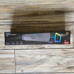 COMPUTER SPEAKER MODEL:V18 =DESKTOP DYNAMIC RGB=COMPUTER SOUND BAR=WIRELESS CONNECTION=