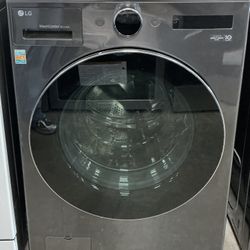 LG 5.0 cu.ft. Smart Front Load Electric All-in-One Washer Dryer Combo with Free One Year Warranty 