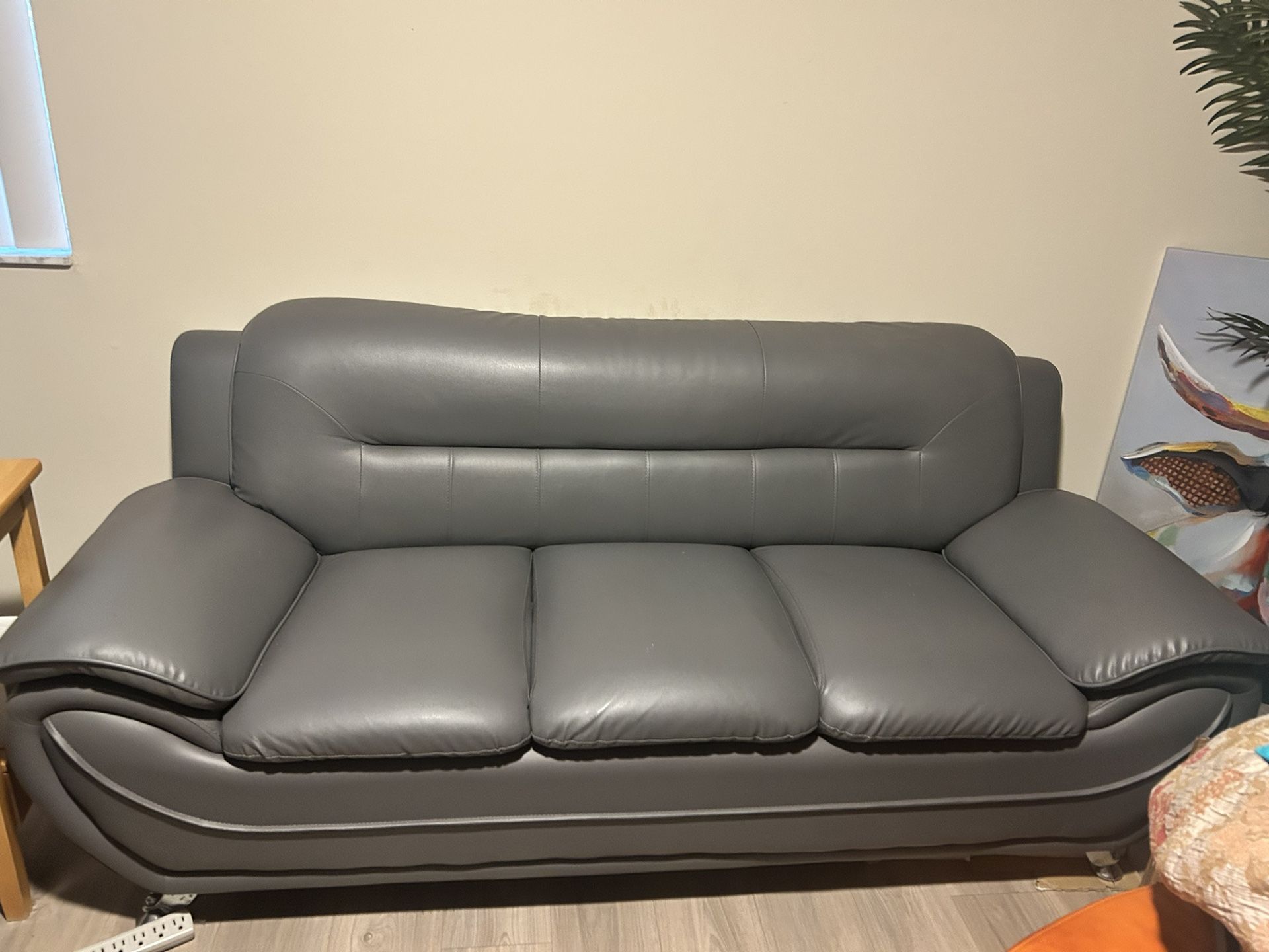 Faux Leather Modern Style Set
