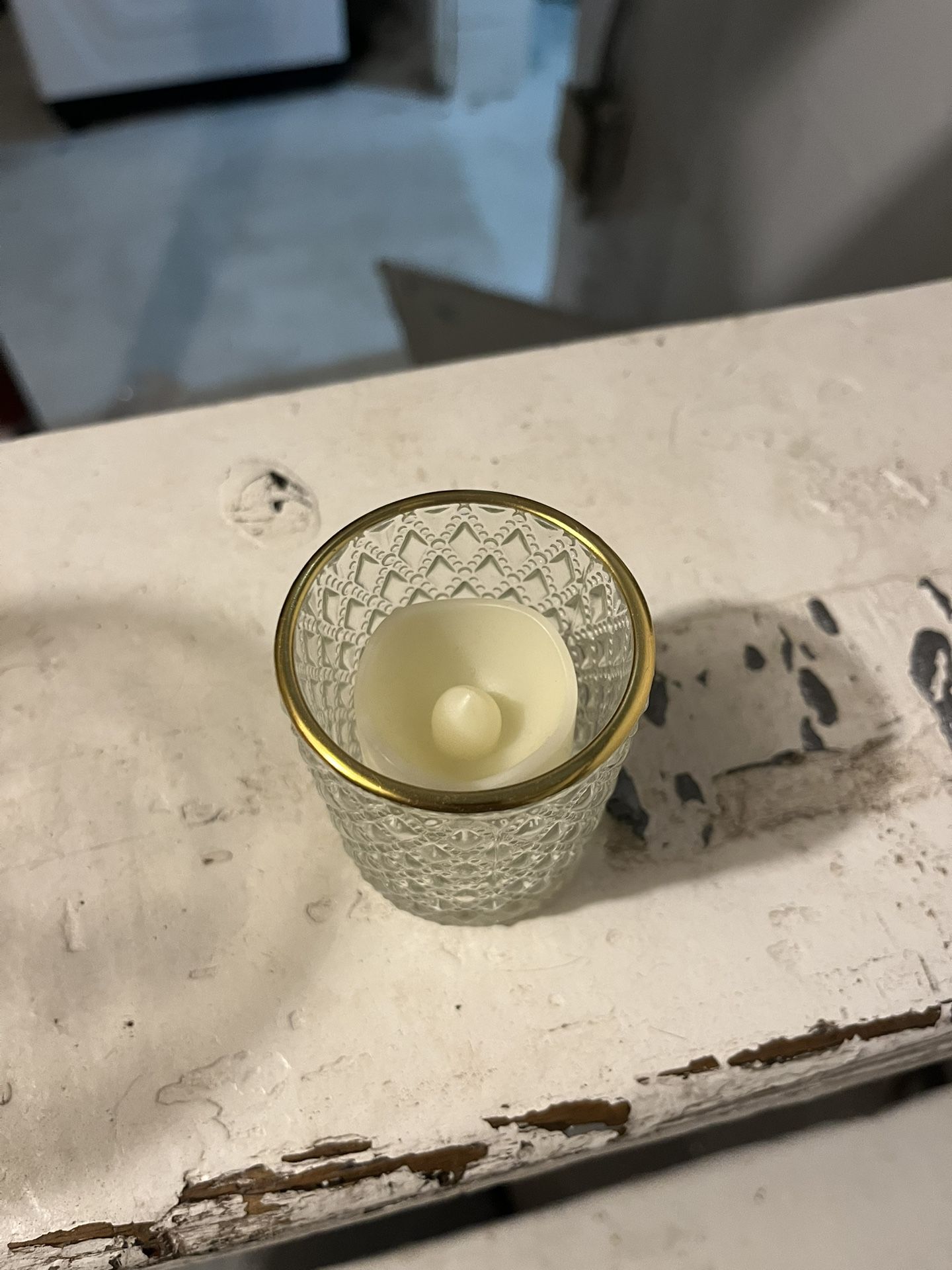 Electric Candles With Glass Cups