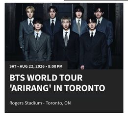 BTS Toronto tickets
