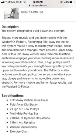 Weider X Factor Plus Home Gym For