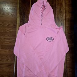 Von Dutch Pink Embroidered Hoodie
