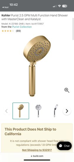 Kohler 2.5 Gpm Multi Function Hand Shower 