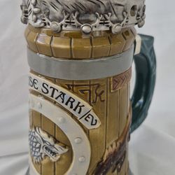 Game Of Thrones House Stark Beer Stein HBO Memorabilia