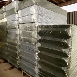 Box Springs Twin Size of 38” W x 74” L. Available From 5” (Low) to 8” (Reg) Heights Also Available Full, Queen, King And Cali King. New From Factory. 