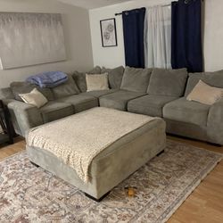 Sectional With Ottoman