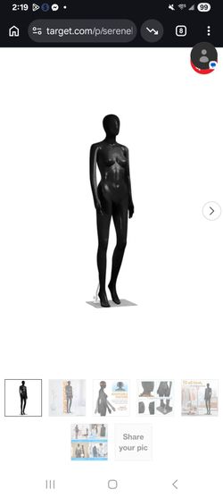 Black Female Full-Body Mannequin with Base