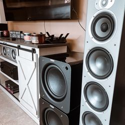 Polk Audio Rti12 Tower Speakers Free Center Channel Polk Csi3