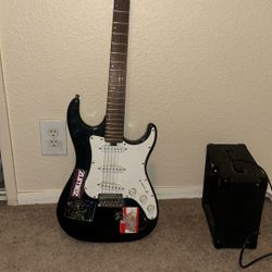 Electric Guitar And Amp