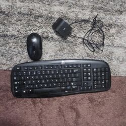 Monitor And Wireless Keyboard And Mouse 