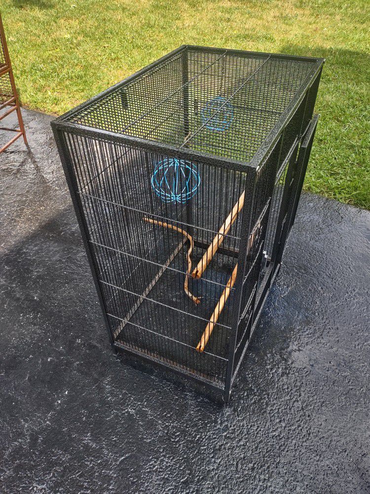 Wrought Iron Large Parrot Bird Cage 
