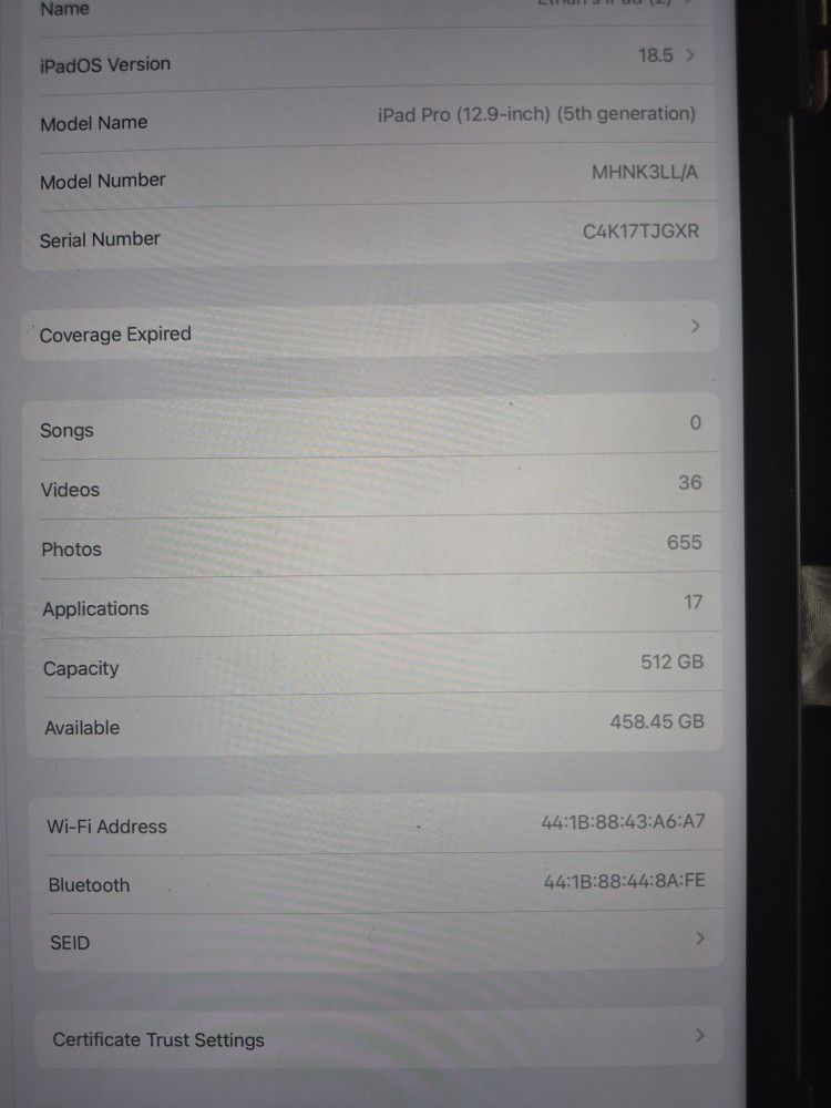 Ipad Pro 5th Gen