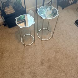 Glass Plant Stand Tables 