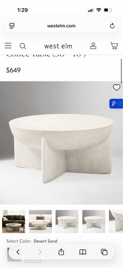 West elm Monti coffee table