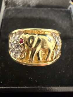 Elephant Ring 14Kt