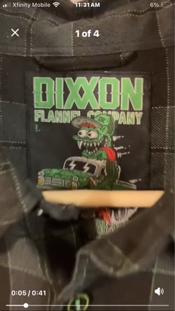 DIXXON ADRENALINE Black Green Plaid L with matching youth small