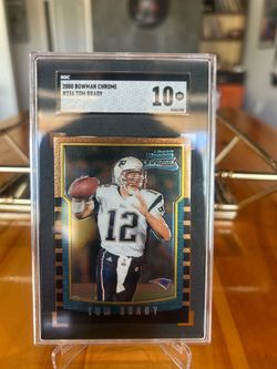 2000 bowman chrome tom Brady rookie SGC 10 gem mint