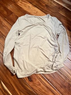 Women’s shein tan long sleeve xl maternity shirt