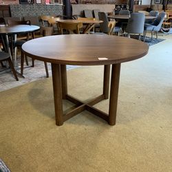  Walnut Round Dining Table