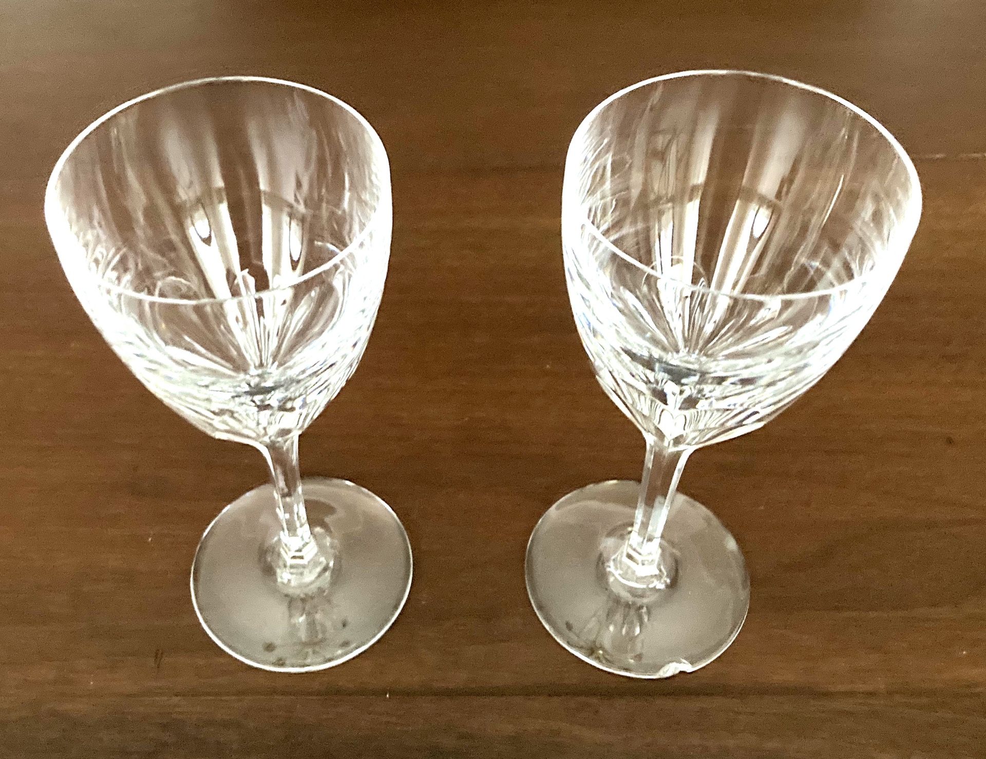 Baccarat Crystal Claret Wine Glasses - Genove Pattern