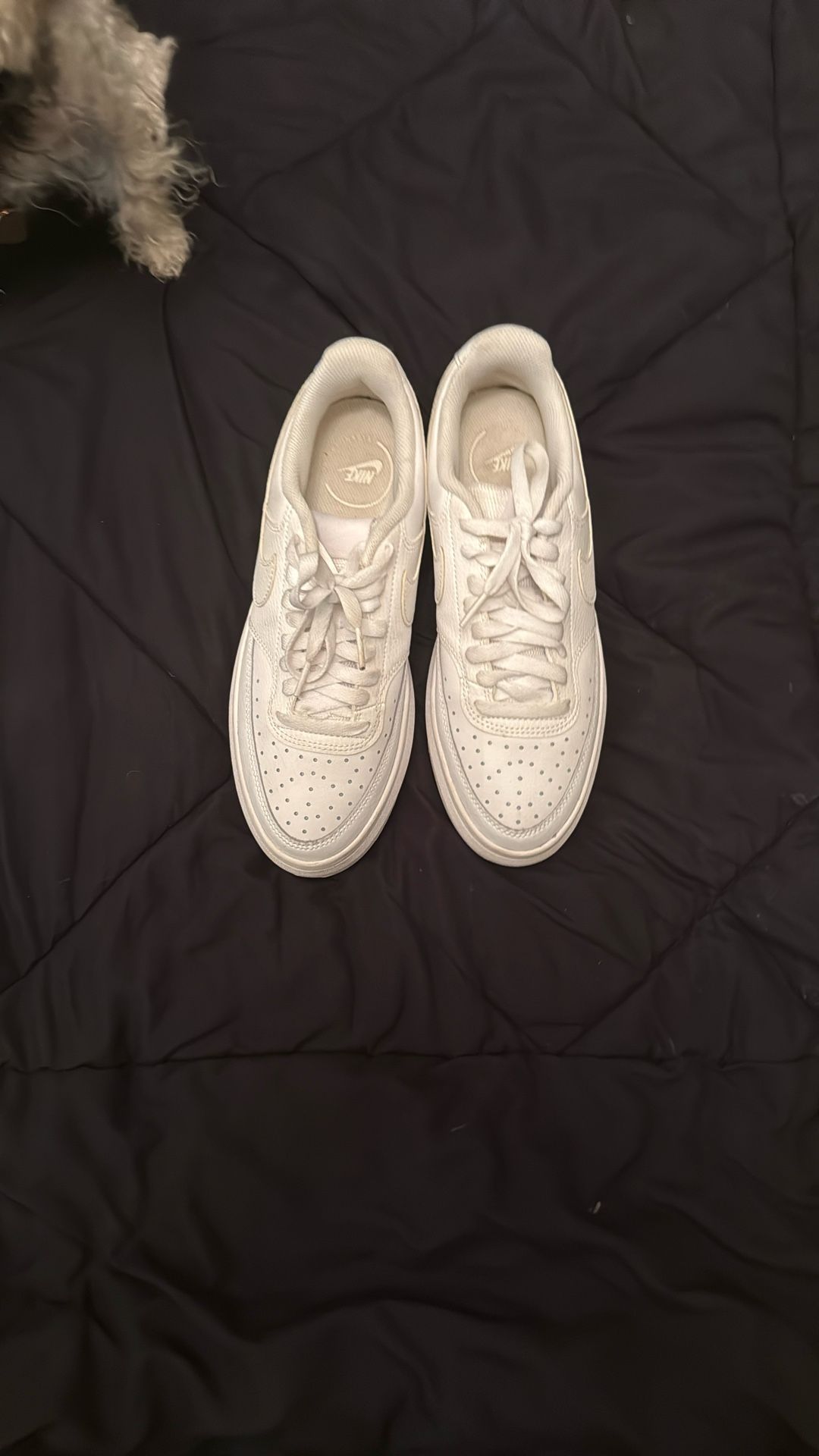 Nikes womens size nine white
