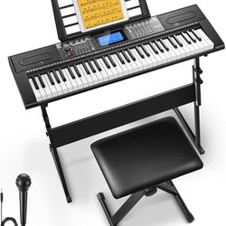Donner 61‑Key Keyboard Kit – Stand, Bench & Mic Included, Great Condition