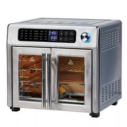 ⚡️Emeril Lagasse Stainless Steel 10 in 1 French Door AirFryer 360 26 Quart XL