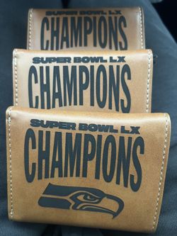 Seahawks Super Bowl Champions Wallets (Laser Engraved)