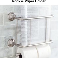 Double Toilet Roll And Magazine Holder