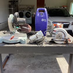 Power tools all must go in a small pressure washer make an offer
